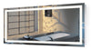 Large 60 Inch X 30 Inch LED Bathroom Mirror Lighted Vanity Mirror Includes Dimmer & Defogger