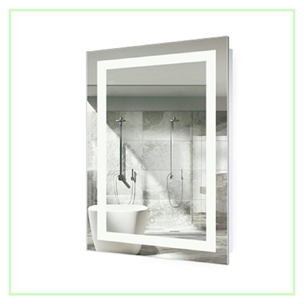 LED Lighted 24"x36"  Bathroom Mirror With Dimmer & Defogger