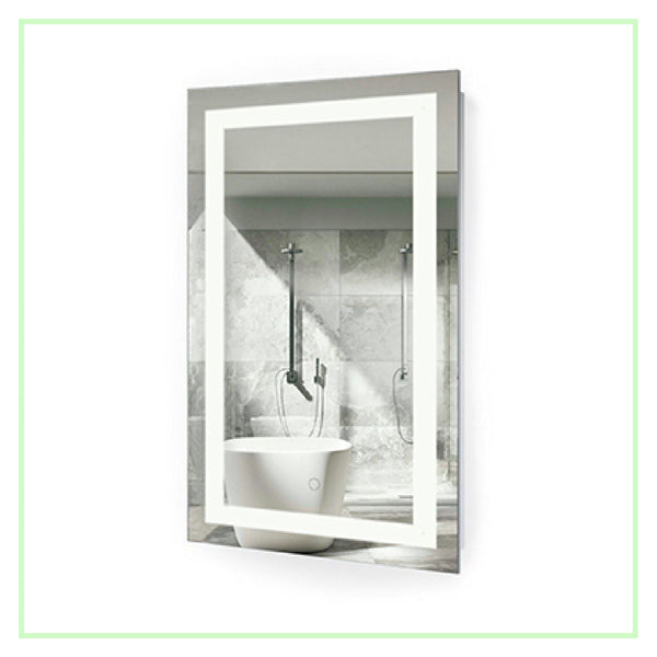 LED Vanity Mirror 18"x30" Bathroom Lighted Mirror With Dimmer & Defogger