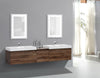 LED Vanity Mirror 18"x30" Bathroom Lighted Mirror With Dimmer & Defogger
