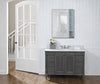 18"X30" Medicine Cabinet w Sliding Mirror + 3 Glass Shelves