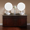LED 22" Round Bathroom Mirror Lighted With Dimmer & Defogger