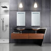 LED 18"X30" Medicine Cabinet Lighted Sliding Mirror + Electrical Outlet + 2 Glass Shelves